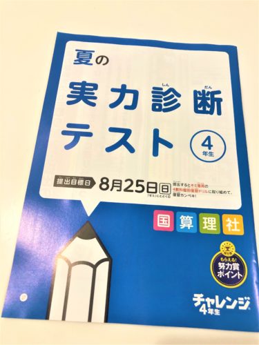 進研ゼミ夏の特別号口コミ,チャレンジ夏の特別号評判