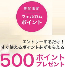 ラクサス 初回ウェルカムポイント