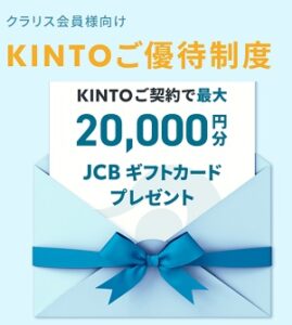 KINTOキャンペーンコード クラリス