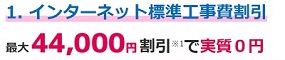 さすガねっと 工事費用割引