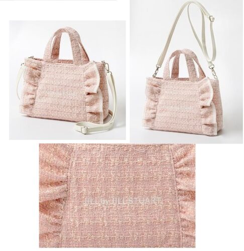 JILL by JILL STUART BOOK ツイードフリルバッグ PINK ver.
