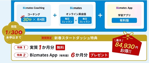 ビズメイツ新春スタートダッシュキャンペーン