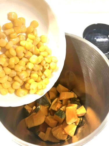 サンコースープメーカーかぼちゃスープ作り方